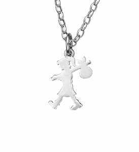 Necklaces 1: Karen Walker Runaway Girl Necklace - Silver - 45cm