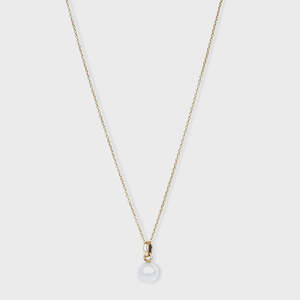 SILVER PERLE YELLOW GOLD CLASSIC NECKLACE