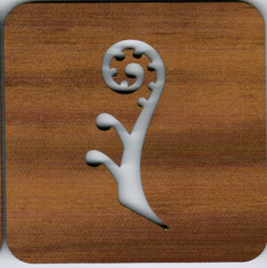 Square Coaster - Frond