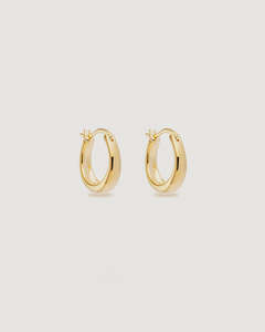 Jewellery Rings Bracelets Earrings Necklace: 18k Gold Vermeil Infinite Horizon Small Hoops
