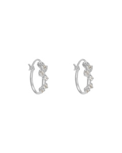VALENCIA TOPAZ HOOPS - Sterling Silver