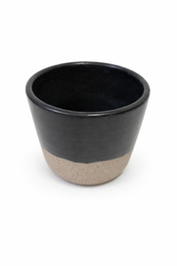 Leach Studio Espresso Tumbler - ( 7cm x 6cm ) Black / Grey