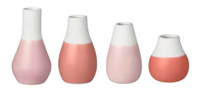 Home Entertainment: Räder - Red Pastel set of 4 - Mini Vases