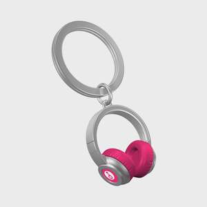 Home Entertainment: Headphones Keychain (Pink)