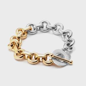 Necklaces 1: Heirloom Two-Tone Bracelet Gold + Silver