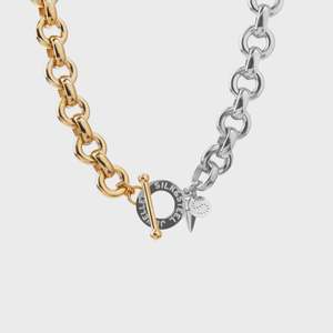 Necklaces 1: Heirloom Two-Tone Necklace Gold + Silver