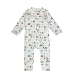 Baby: Farm Muster Long Sleeve Zipsuit 0-3M