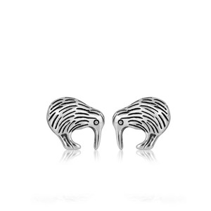 Earrings 1: Kiwi Studs (NZ Icon) - Silver - Earrings