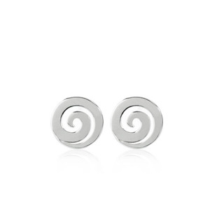 Earrings 1: Koru Studs (Harmony) - Silver - Earrings