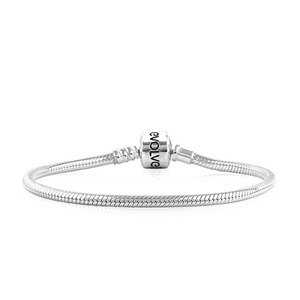 Signature Bracelet - Silver - Charm Carrier 19cm