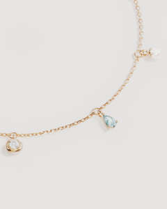 18k Gold Vermeil Breathe in Stillness Anklet