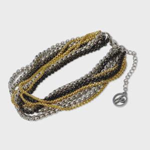 Steel Me Stainless Steel Multi Layer Chain Bracelet