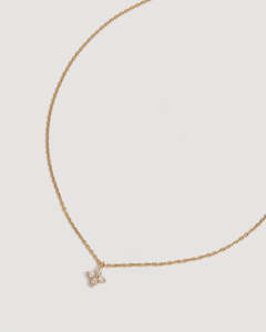 Jewellery Rings Bracelets Earrings Necklace: 18k Gold Vermeil Crystal Bloom Necklace