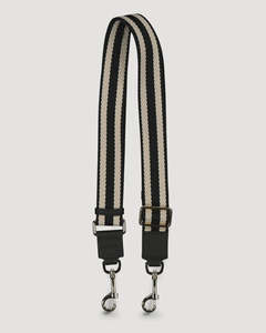 Bags 1: featuresstrap: Feature Strap - Webbing Black + White