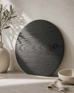 ARTSN Etsu Round Serving Board | Handcrafted Teak Entertaining Board