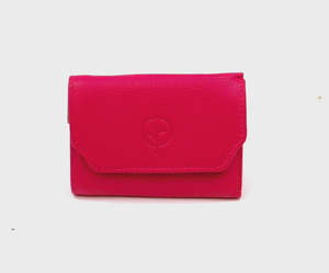 Second Nature Leather Women's Small Wallet - Fuchsia