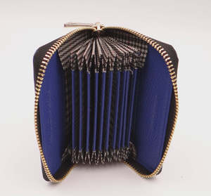 Wallets: Womens Card Wallet - Cobalt