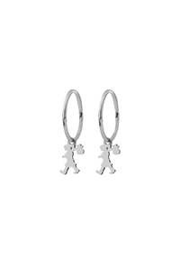 Karen Walker Runaway Girl Sleepers - Sterling Silver