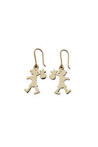 Karen Walker Runaway Girl Earrings - Gold Plated