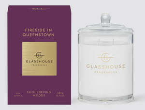 Glasshouse FIRESIDE IN QUEENSTOWN candle large  380g
