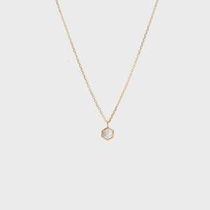 Jewellery Rings Bracelets Earrings Necklace: Mini Harmony Necklace (Crystal Quartz/Gold)