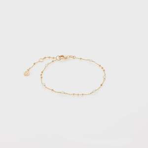 Dotty Bracelet (Crystal Quartz/Gold)