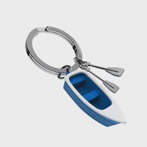 Row Boat Keychain (Blue)