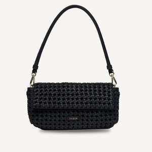 Work: Milla Shoulder Bag (Black Fine Braid)