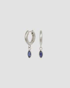 Alessandra Earrings Iolite - Silver