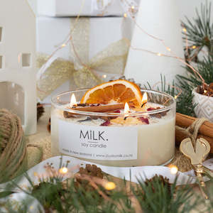 Christmas Candle Boho Bowl