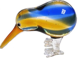 Glass: Glass Kiwiana Birds