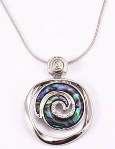 Paua Koru Pendant
