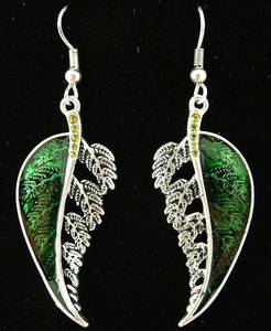 Silver Fern Earrings
