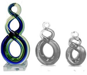 Glass Twist With Base