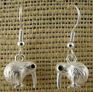 Kiwi Silver Earrings