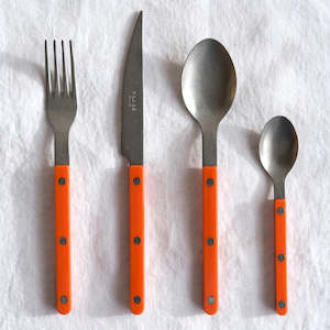 Vintage Bistrot 4 Piece Cutlery Set, Orange