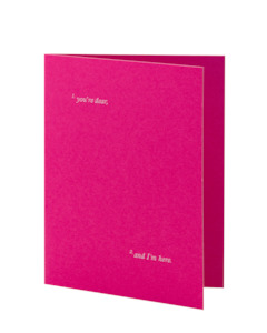 You're Dear And I'm Here, Gift Card