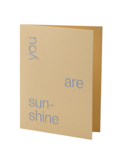 You Are Sunshine, Gift Card