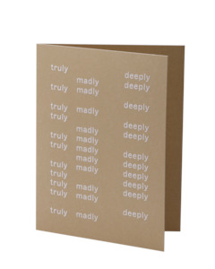 Short Talk: Truly Madly Deeply, Gift Card