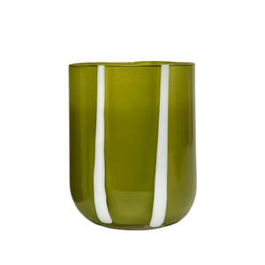 Maegen: Atina Glassware Olive and White