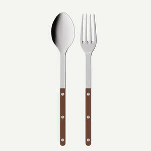 Cutlery Serve Ware: Bistrot Solid Serving Set Chocolate