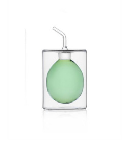 Cilindro double walled olive oil bottle-green-150ml