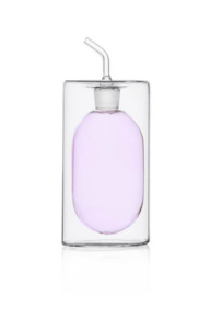 Cilindro double walled olive oil bottle-pink-250ml