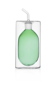 Cilindro double walled olive oil bottle-green-250ml