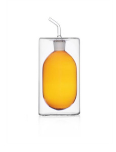 Cilindro double walled olive oil bottle-amber-250ml