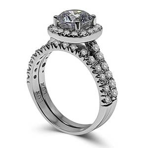 White Diamond Simulant Rings: Regis