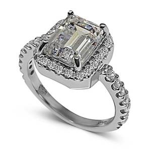 White Diamond Simulant Rings: Odessa