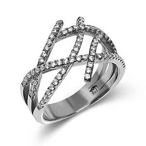 White Diamond Simulant Rings: Anapto