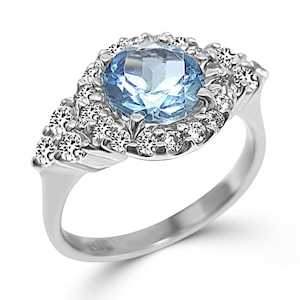 Gemstone Engagement Rings: Topazios