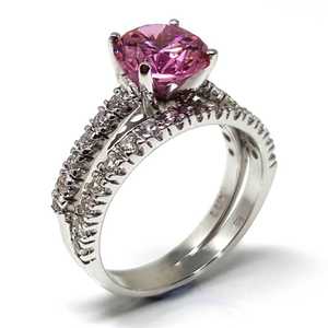 Pink Diamond Simulant Rings: D’sacramentum